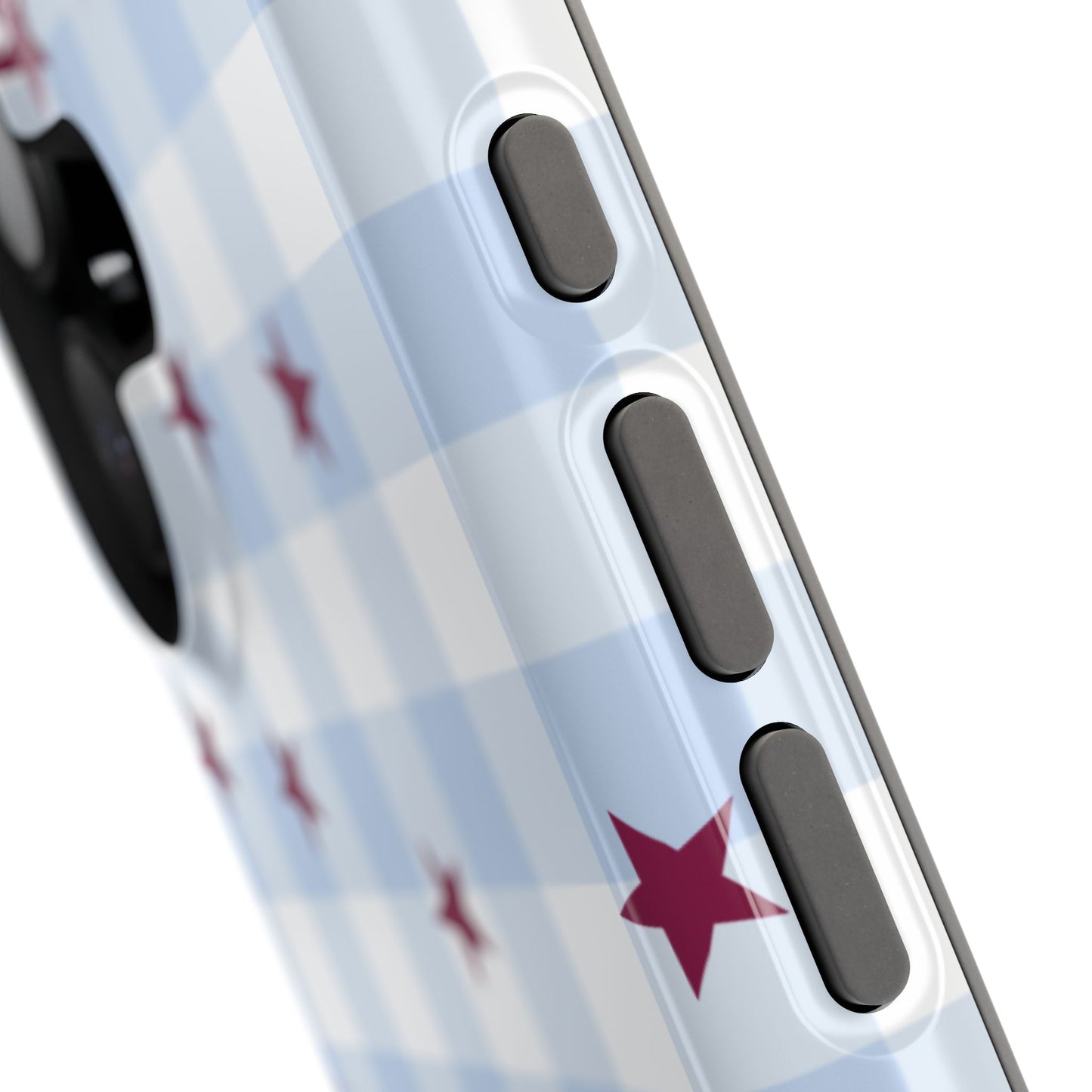 Mulberry Gingham iPhone Case
