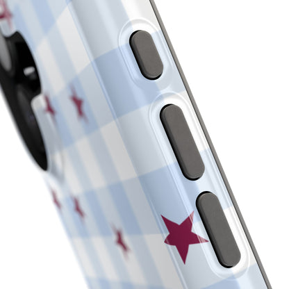 Mulberry Gingham iPhone Case
