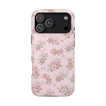 Pink Vintage Roses iPhone Case