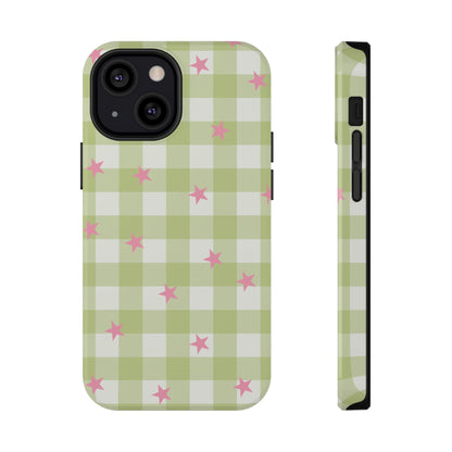 Lucky Star Gingham iPhone Case