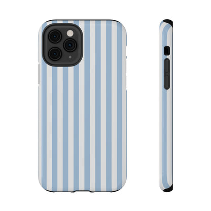 Blue Picnic Stripes iPhone Case