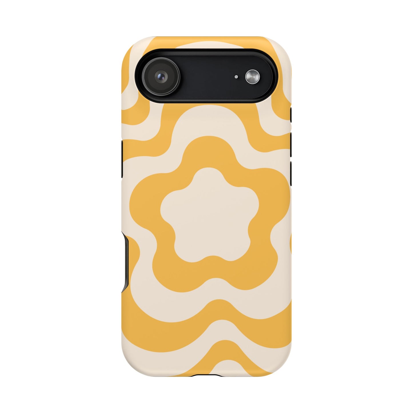 Yellow Retro Flower iPhone Case