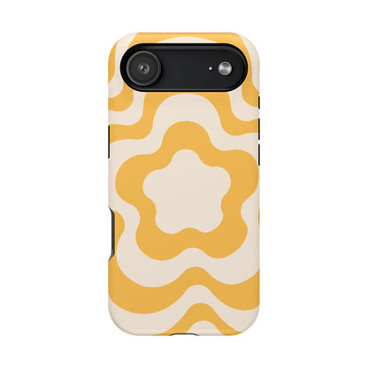 Yellow Retro Flower iPhone Case