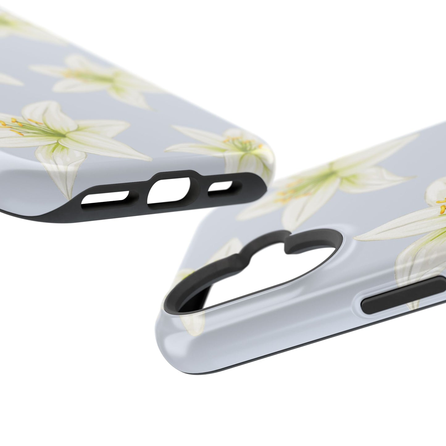 Blue Tiger Lily iPhone Case