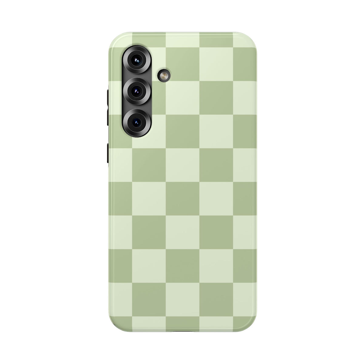 Green & Light Green Checkered Samsung Case