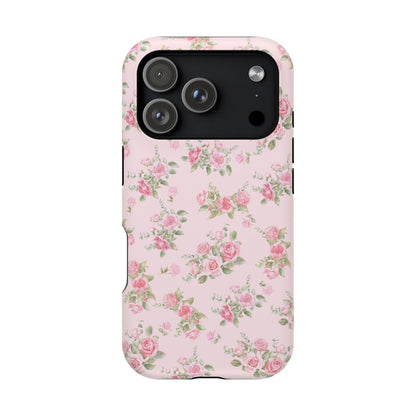 Pink Vintage Roses iPhone Case