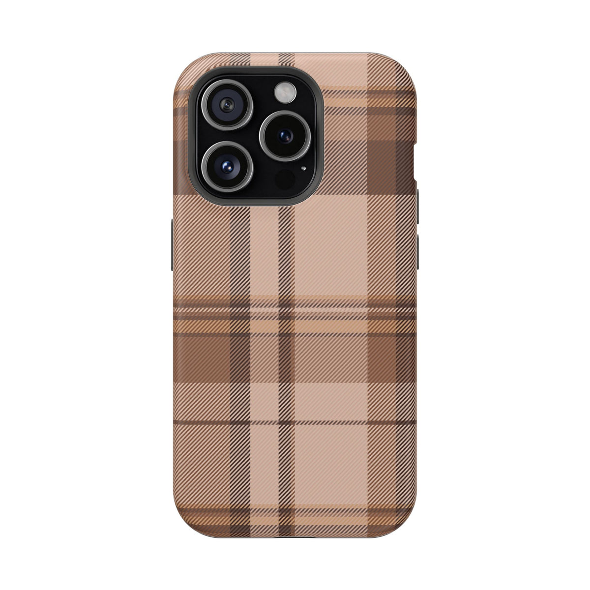 Toffee Plaid iPhone Case