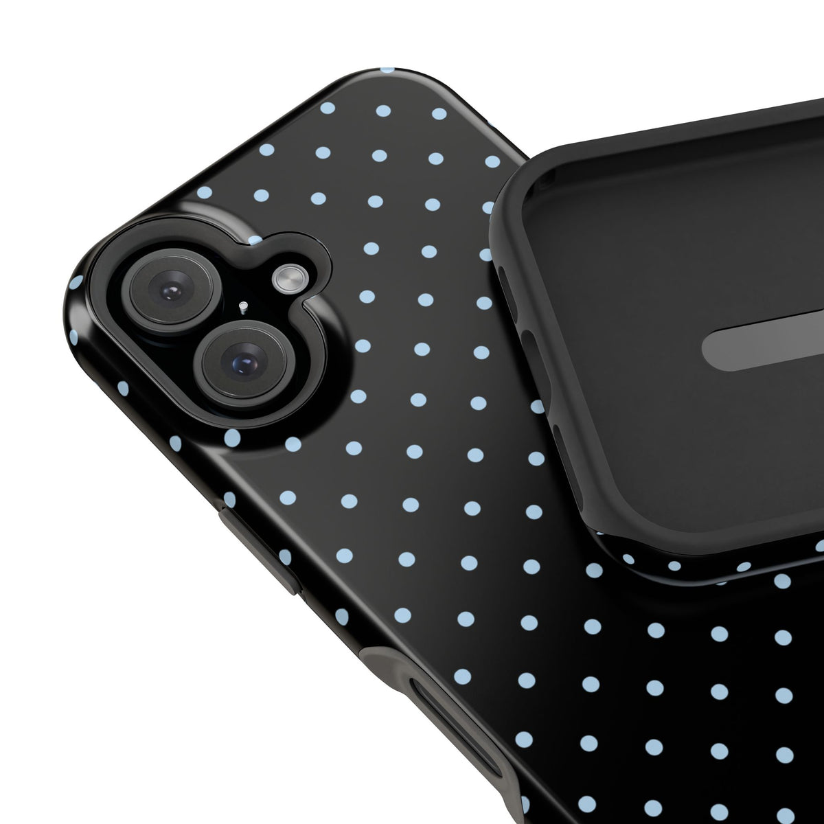 Blue Velvet Mini Dots iPhone Case