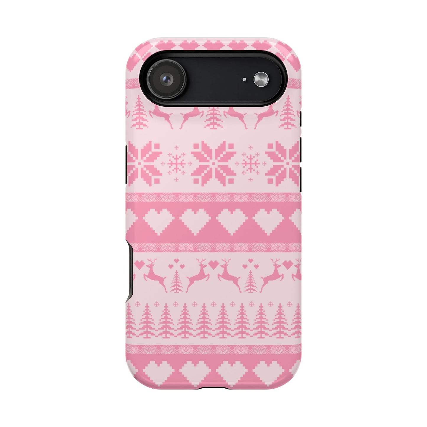 Pink Christmas Sweater iPhone Case