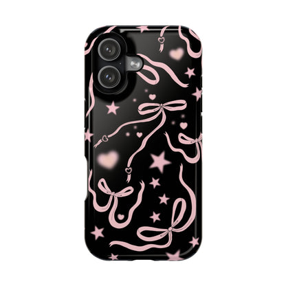 Black Cosmic Bows iPhone Case from Stella Cases
