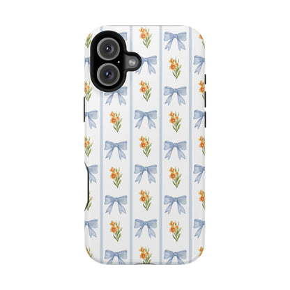 Blue Bows iPhone Case