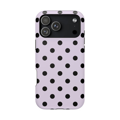 Lilac Polka Dots iPhone Case