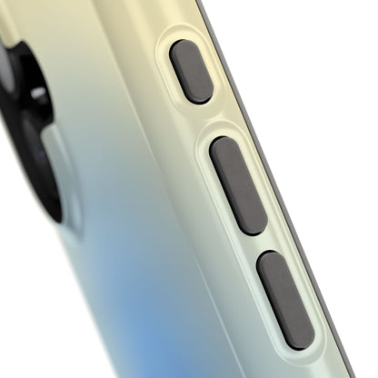 Blue & Yellow Aura iPhone Case