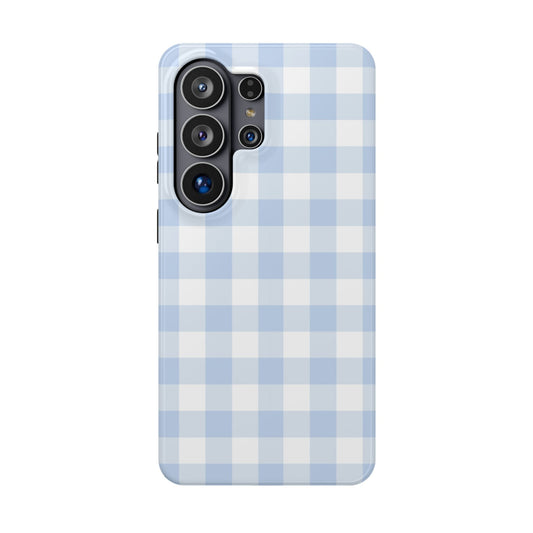 Blue Gingham Samsung Case
