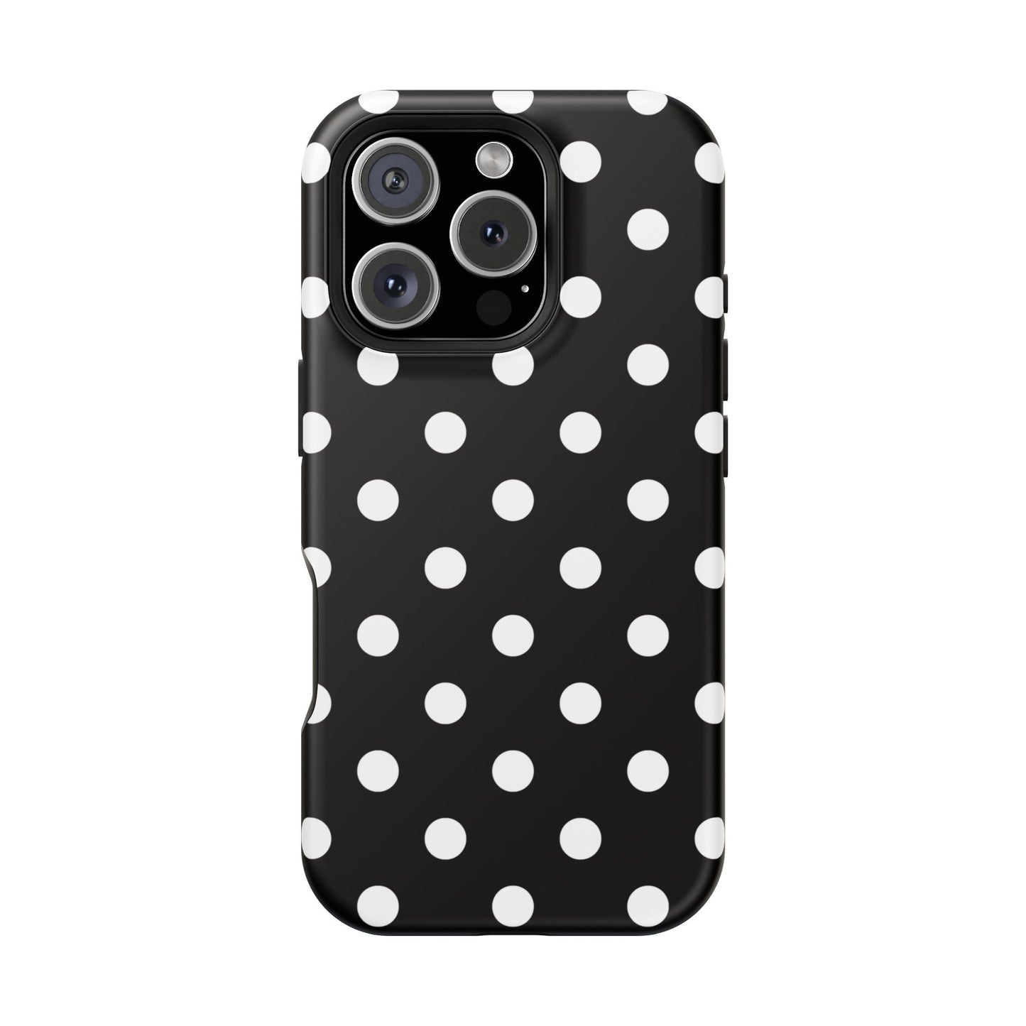 White Polka Dots iPhone Case