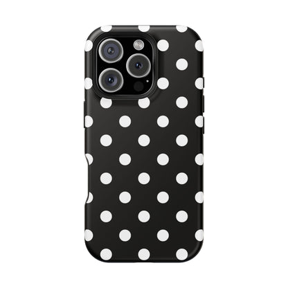 White Polka Dots iPhone Case