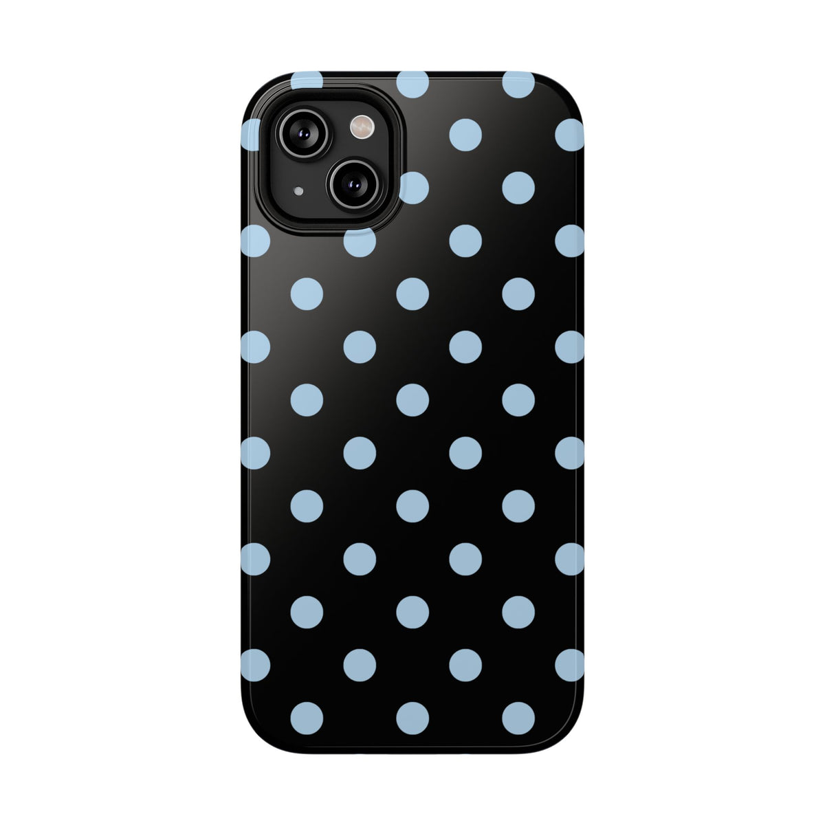 Blue Velvet Polka Dots iPhone Case