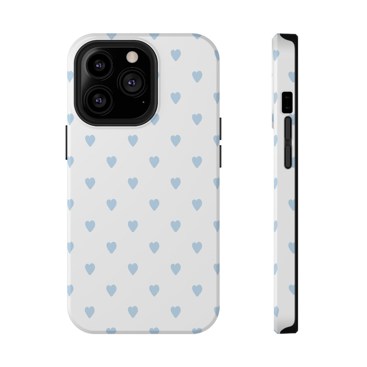 Blue Little Hearts iPhone Case