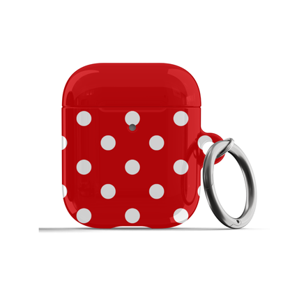 Red Polka Dots AirPods Case