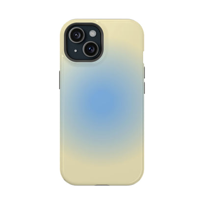 Blue & Yellow Aura iPhone Case