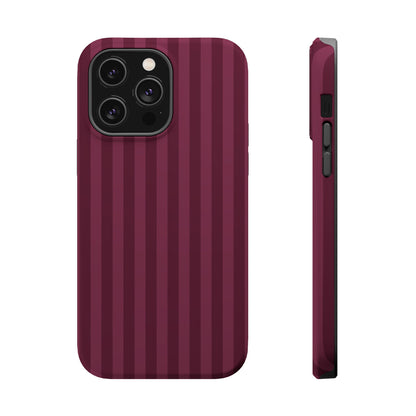 Plum Stripes iPhone Case
