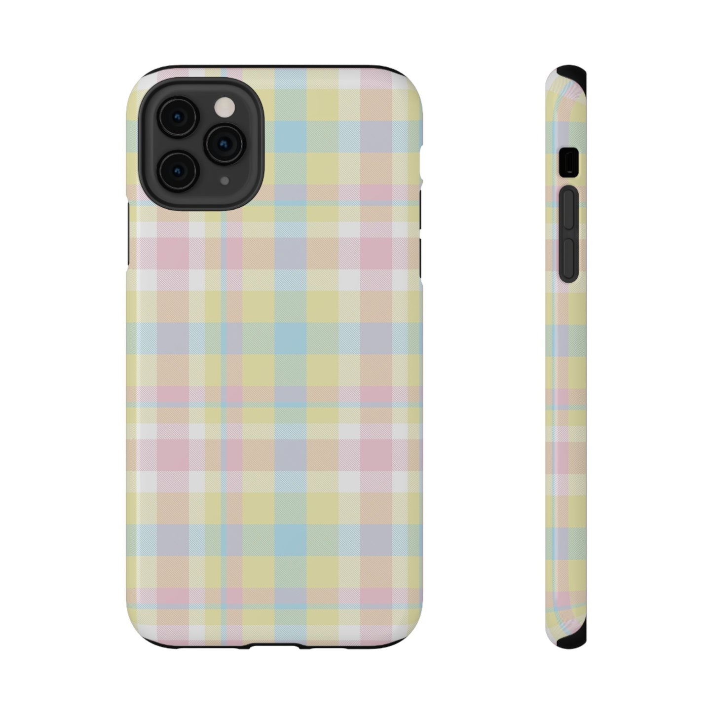 Buttercream Plaid iPhone Case