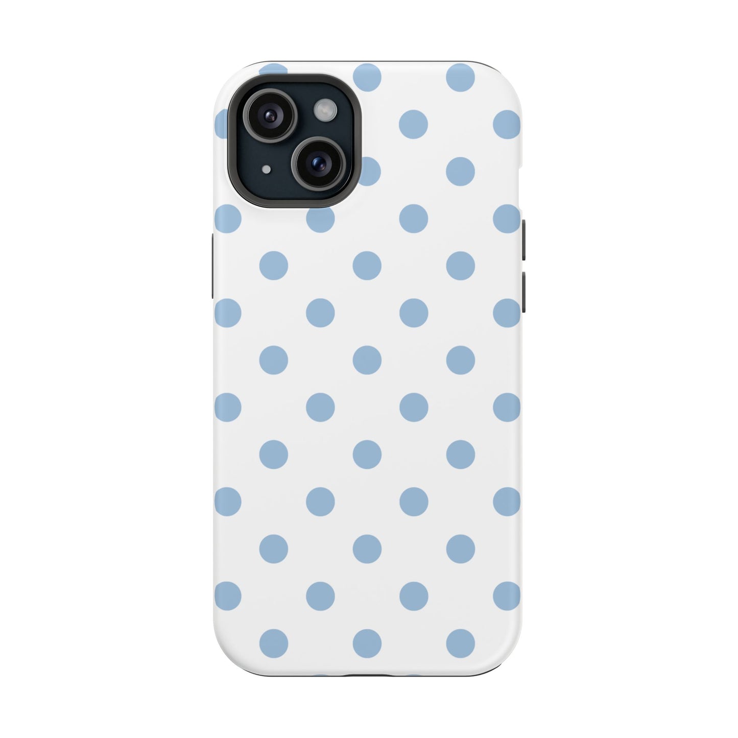 Blue Clouds Polka Dots iPhone Case
