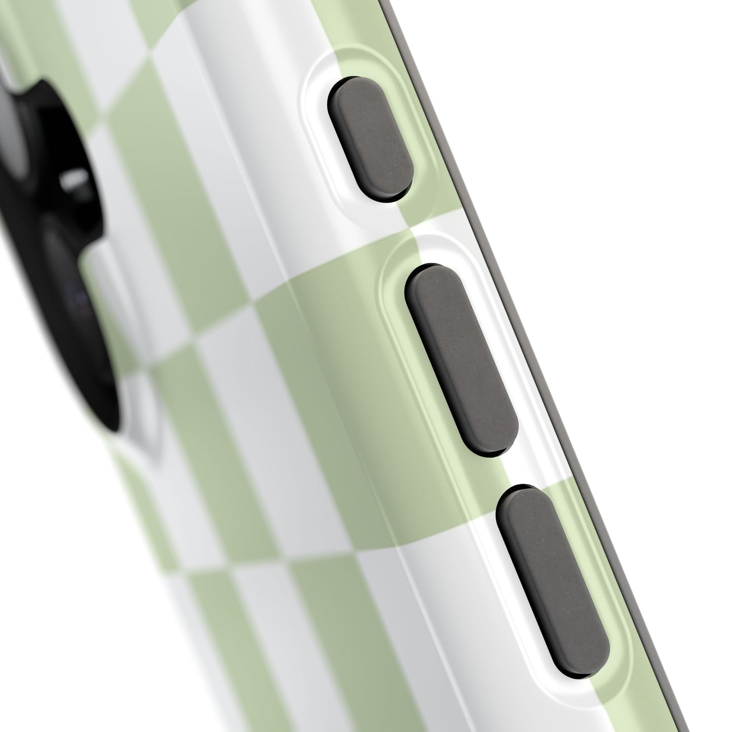Pastel Green Checkered iPhone Case