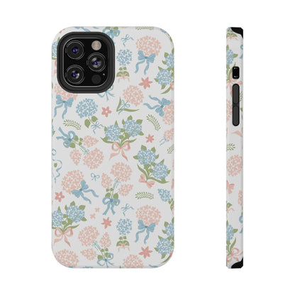 Hydrangea Bows iPhone Case