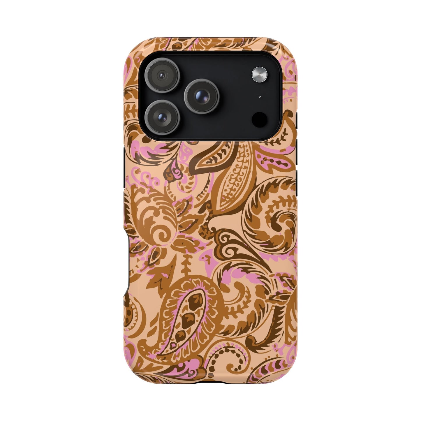 Honey Rose Paisley iPhone Case