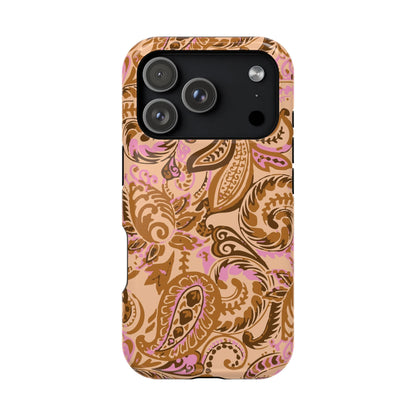Honey Rose Paisley iPhone Case