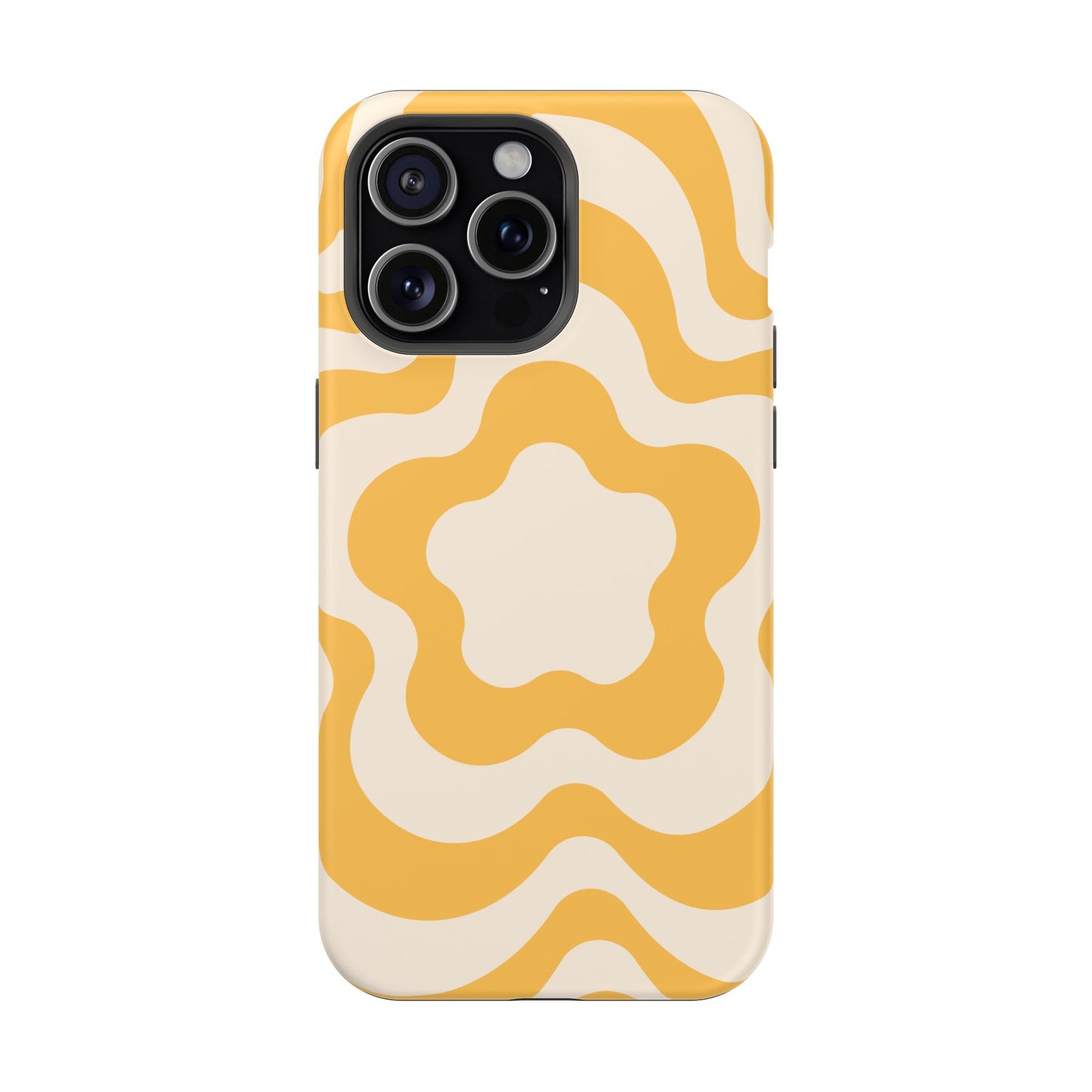 Yellow Retro Flower iPhone Case