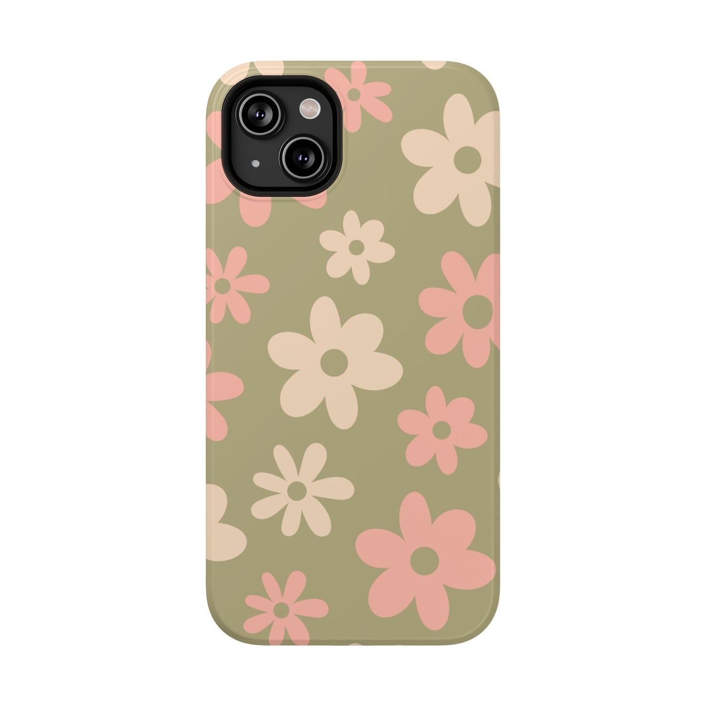 Green Flower Power iPhone Case