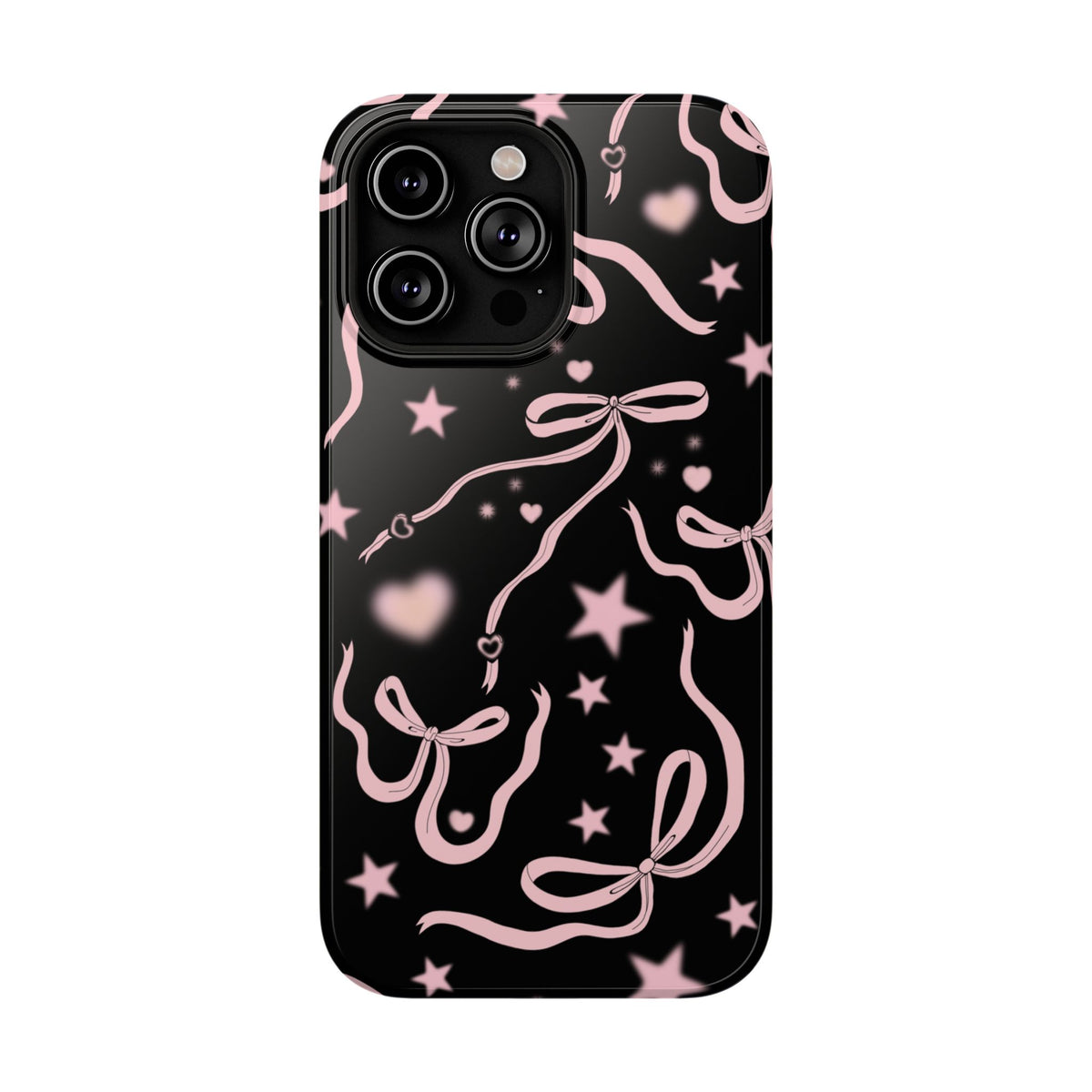 Black Cosmic Bows iPhone Case from Stella Cases