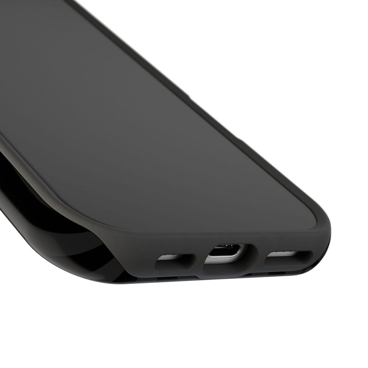 Custom Initials Black Stripes iPhone Case