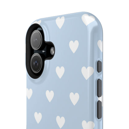 Blue Hearts iPhone Case