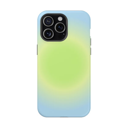 Green & Blue Aura iPhone Case