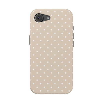 Beige Mini Dots iPhone Case