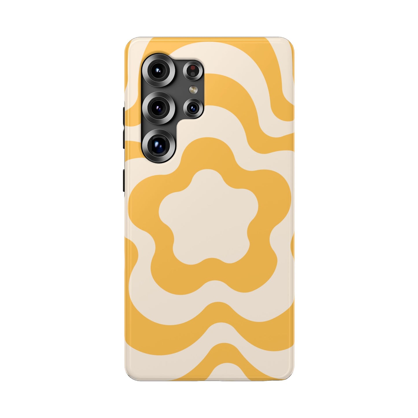 Yellow Retro Flower Samsung Case