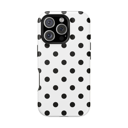 Black Polka Dots iPhone Case