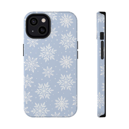 Blue Snowflakes iPhone Case