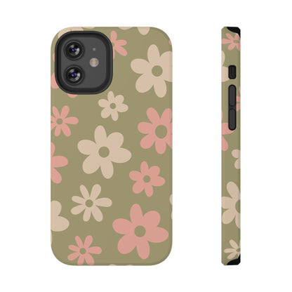 Green Flower Power iPhone Case