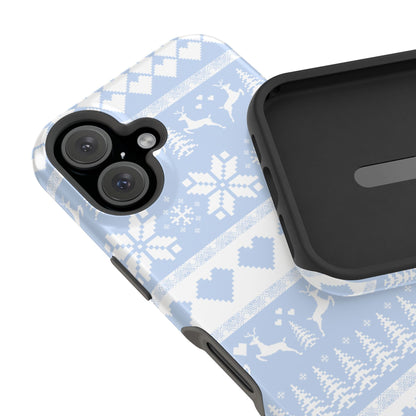 Blue Christmas Sweater iPhone Case