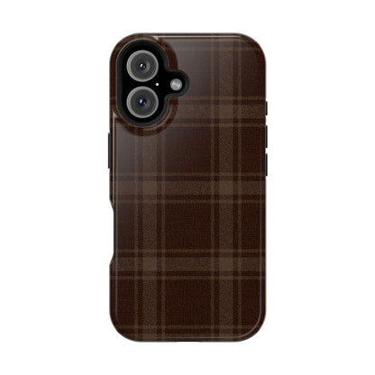 Cocoa Plaid iPhone Case