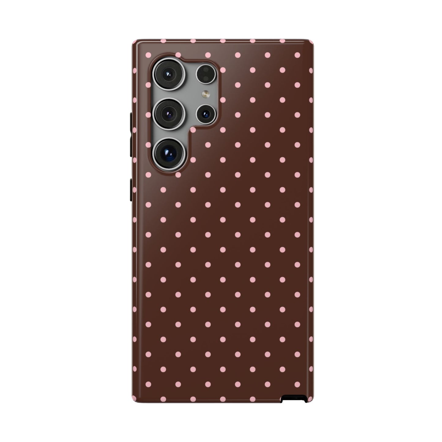 Pink Latte Mini Dots Samsung Case