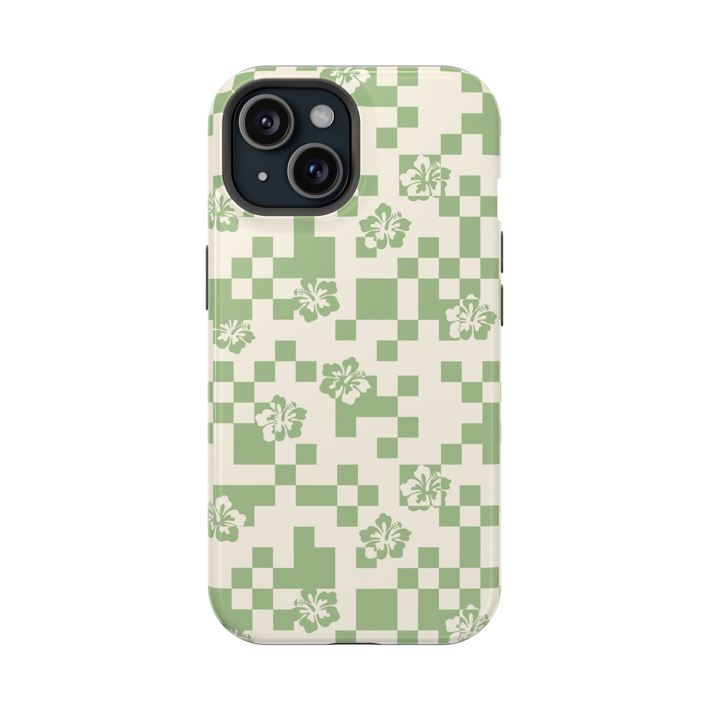 Green Hibiscus iPhone Case