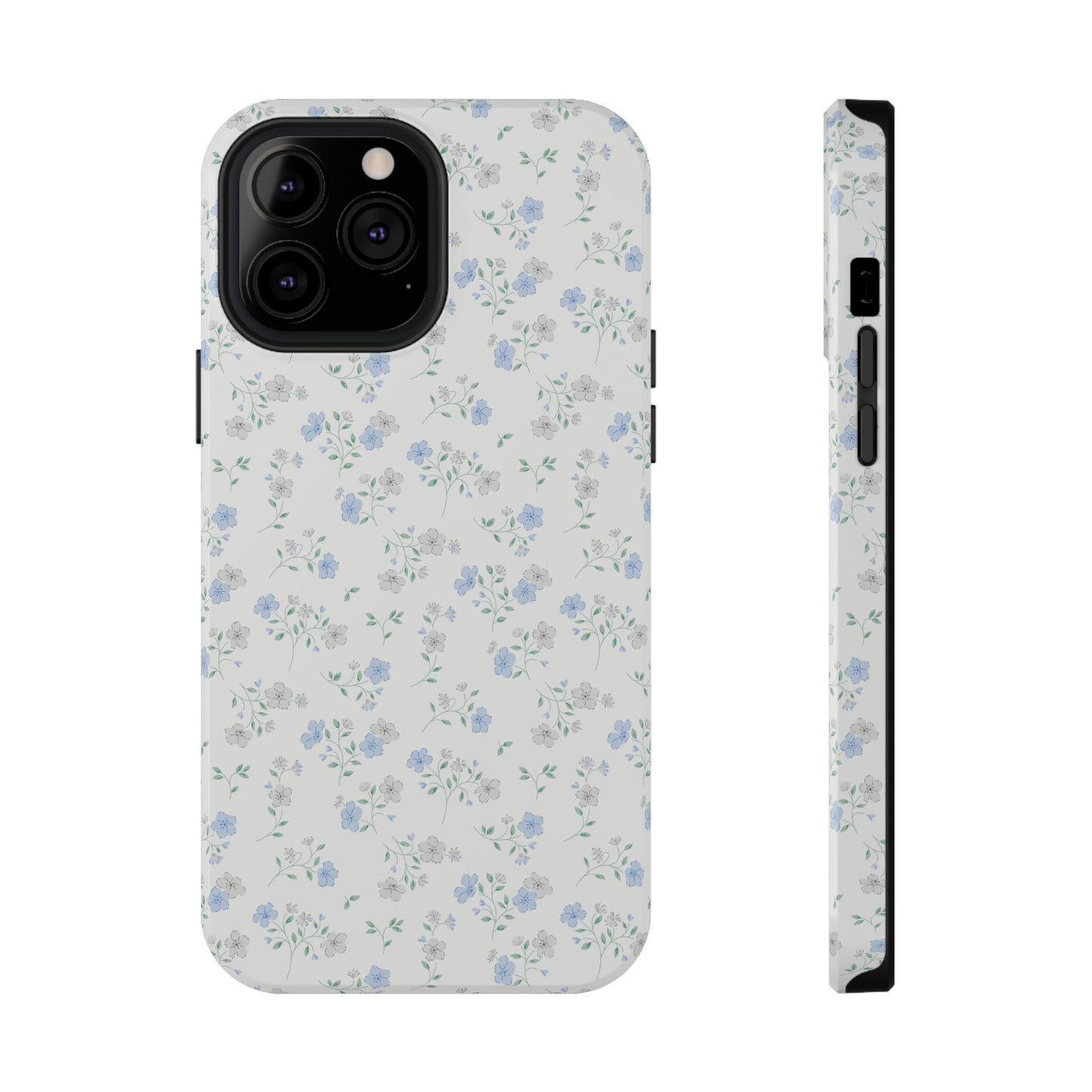 Blue Floral Ditsy iPhone Case
