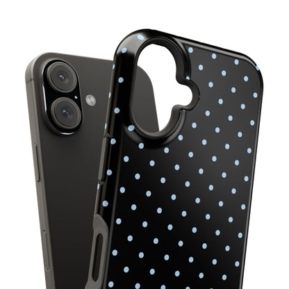 Blue Velvet Mini Dots iPhone Case