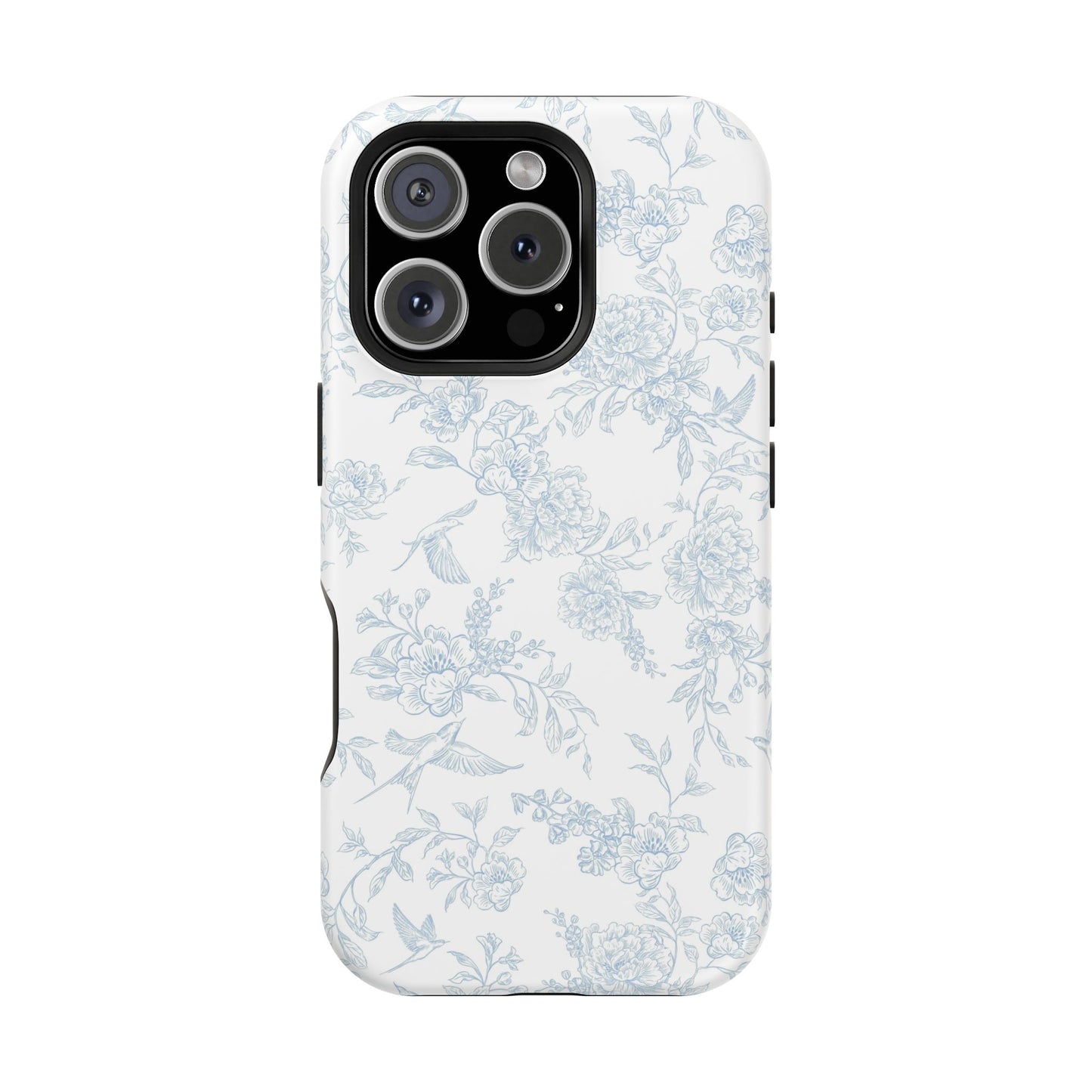 French Blue Toile iPhone Case