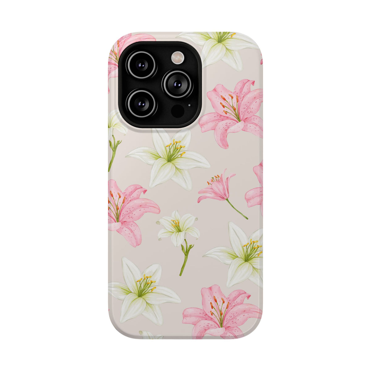 Beige Tiger Lily iPhone Case from Stella Cases